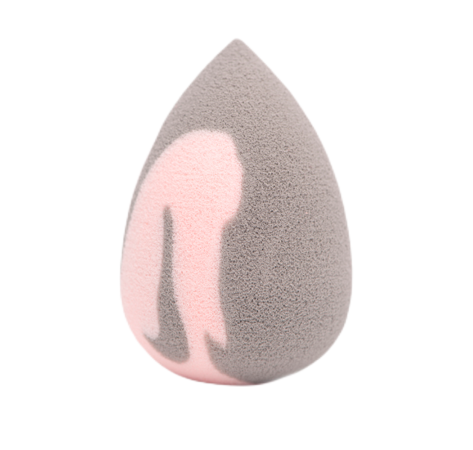 ZOLA Спонж супер м'який сіро-рожевий крапля