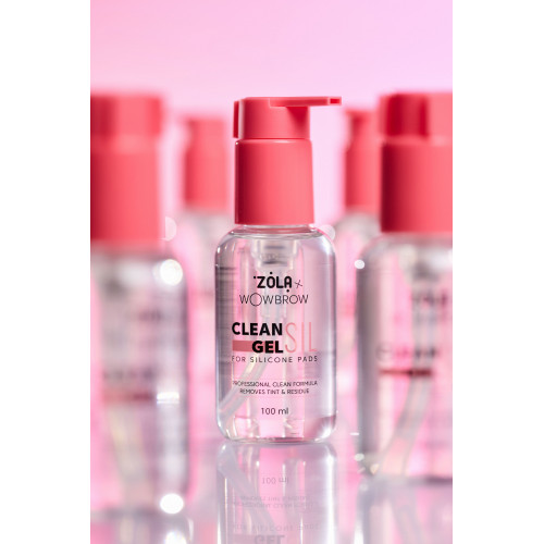 ZOLA x WowBrow Засіб для очищення валиків для ламінації вій CLEAN SIL GEL 100 мл