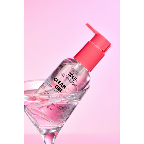 ZOLA x WowBrow Засіб для очищення валиків для ламінації вій CLEAN SIL GEL 100 мл